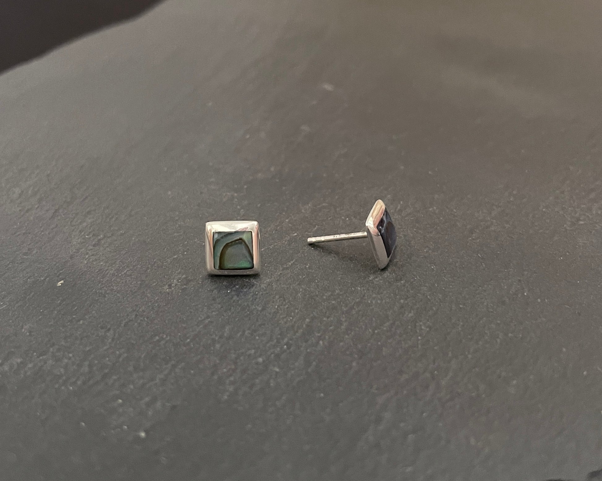 Paua Shell Square Studs image 1