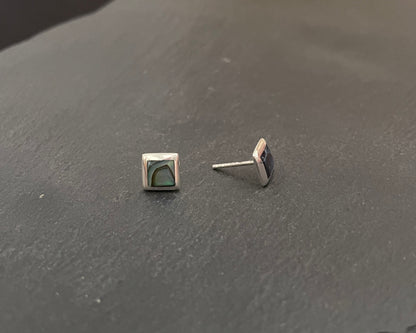 Paua Shell Square Studs image 1