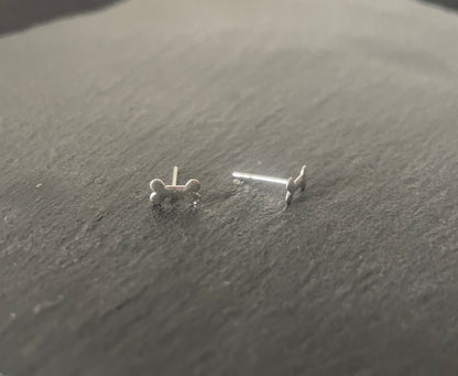 Silver Bone Studs image 1