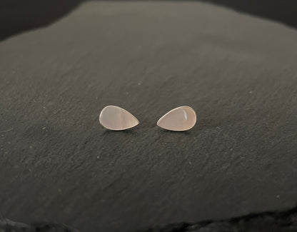 Mother of Pearl Teardrop Stud Earrings image 0