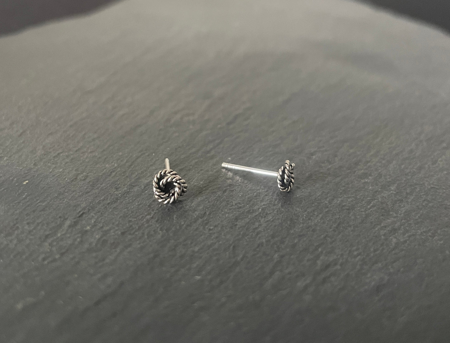 Silver Twist Studs image 1