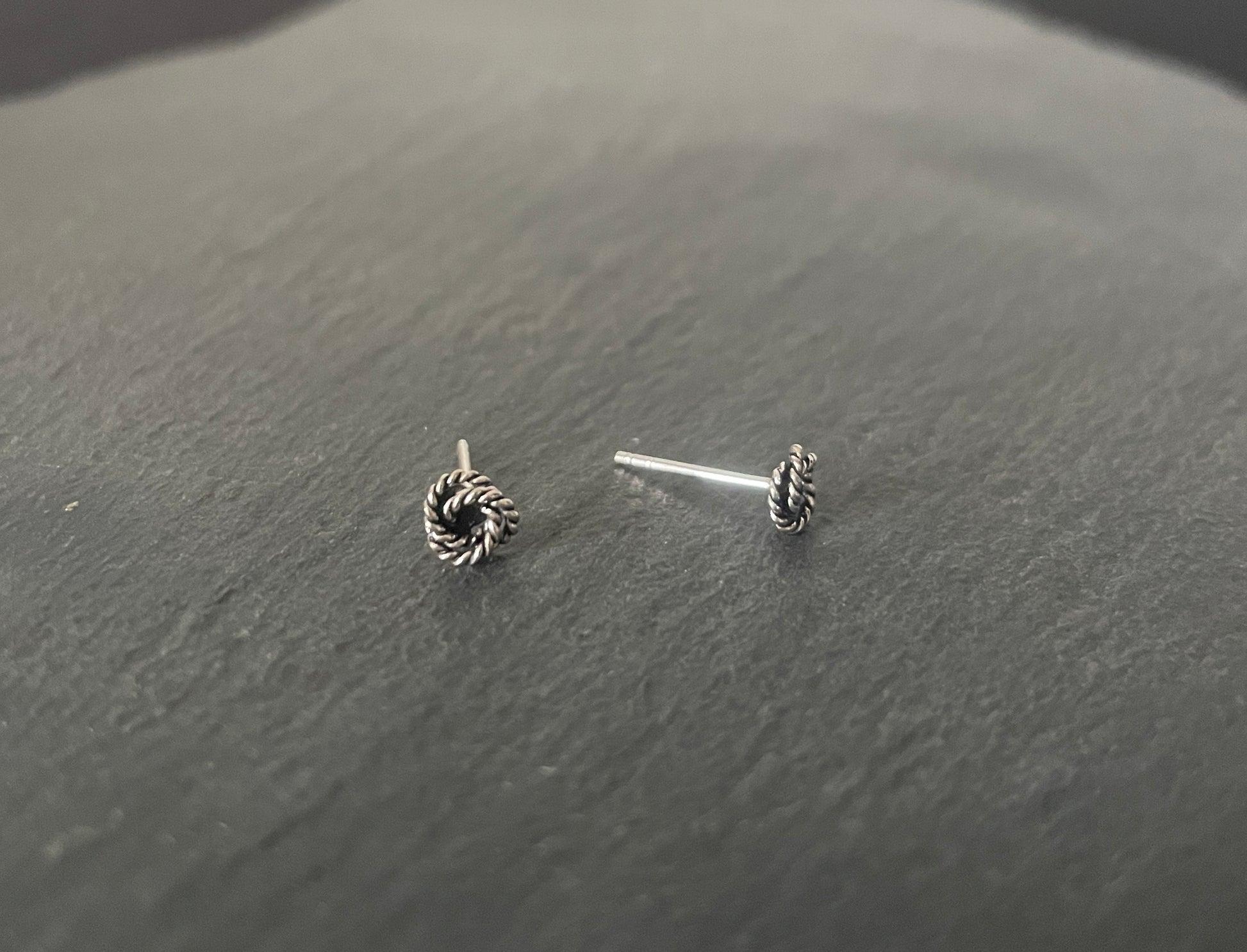 Silver Twist Studs image 1