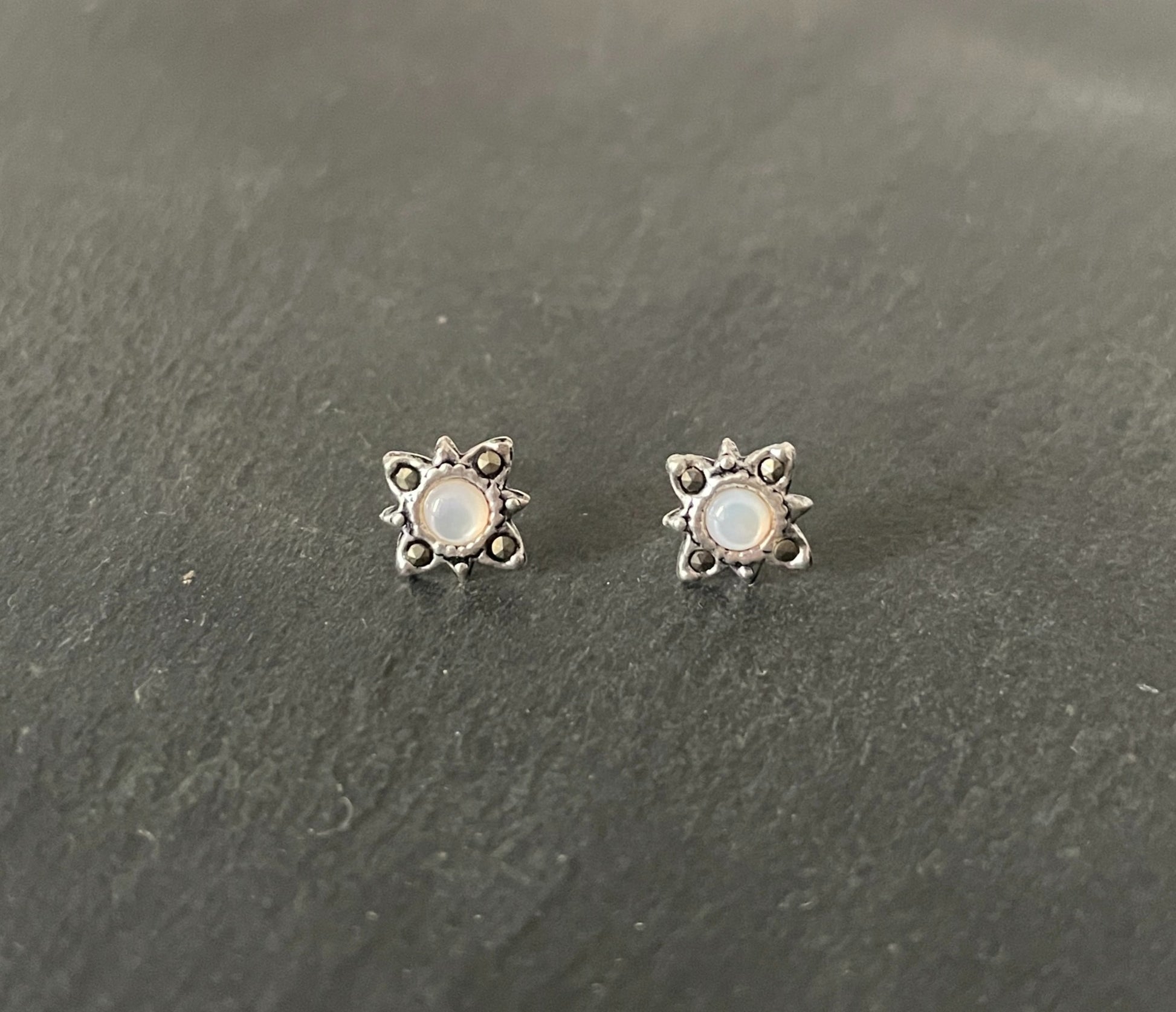 Marcasite and Gemstone Studs image 0