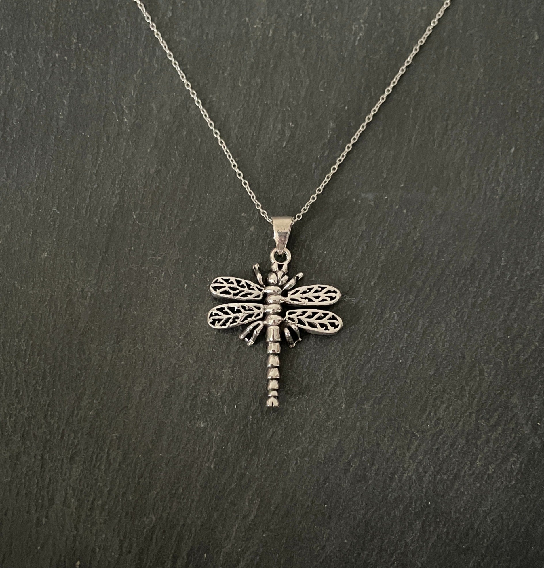 Silver Dragonfly Pendant image 0