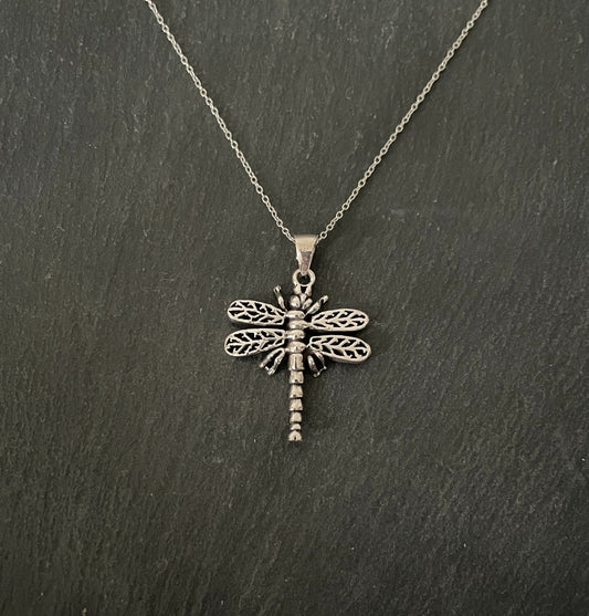 Silver Dragonfly Pendant image 0