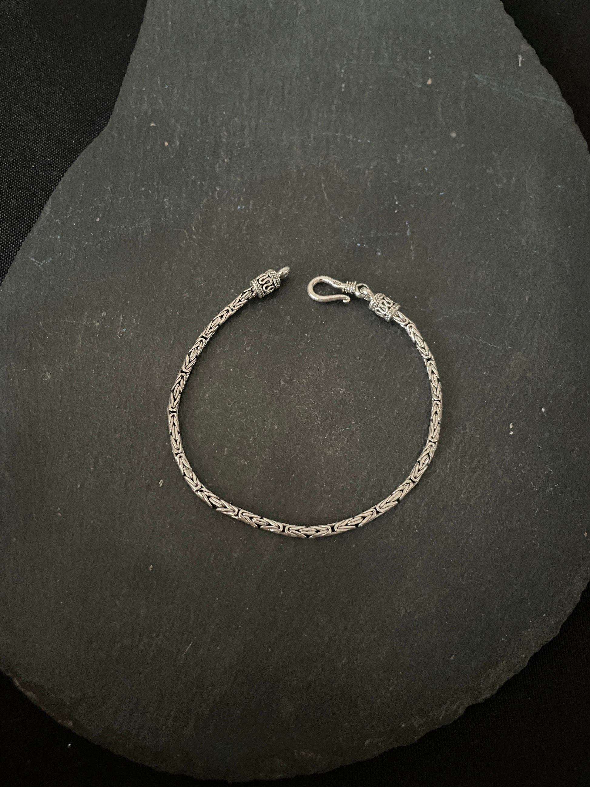 Sterling Silver Bali Chain Bracelet image 1