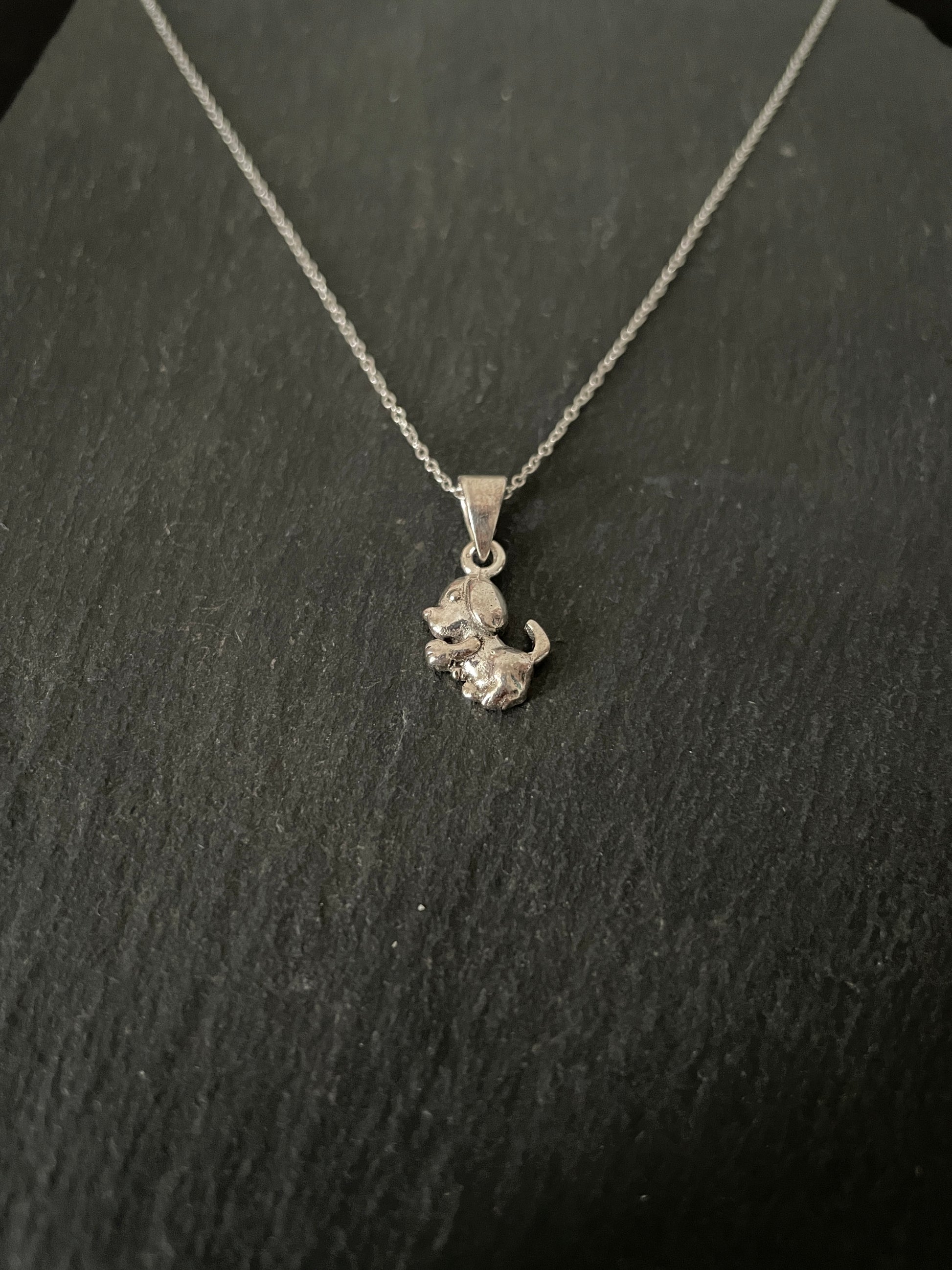 Silver Puppy Pendant image 1