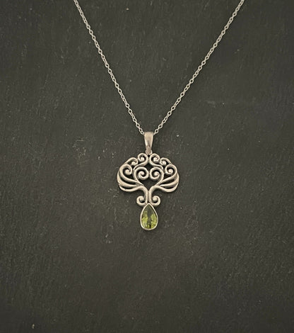 Peridot and Silver Pendant image 0