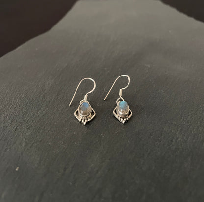 Labradorite Oval Earrings image 1