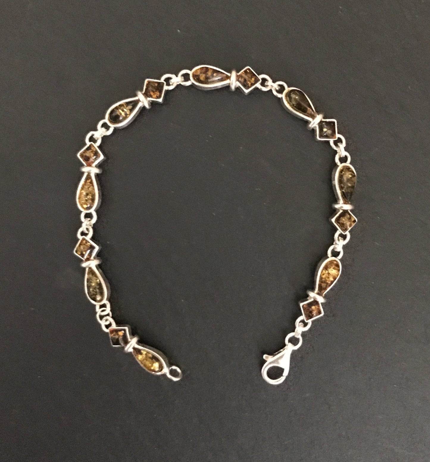 Amber and Silver Bracelet image 0