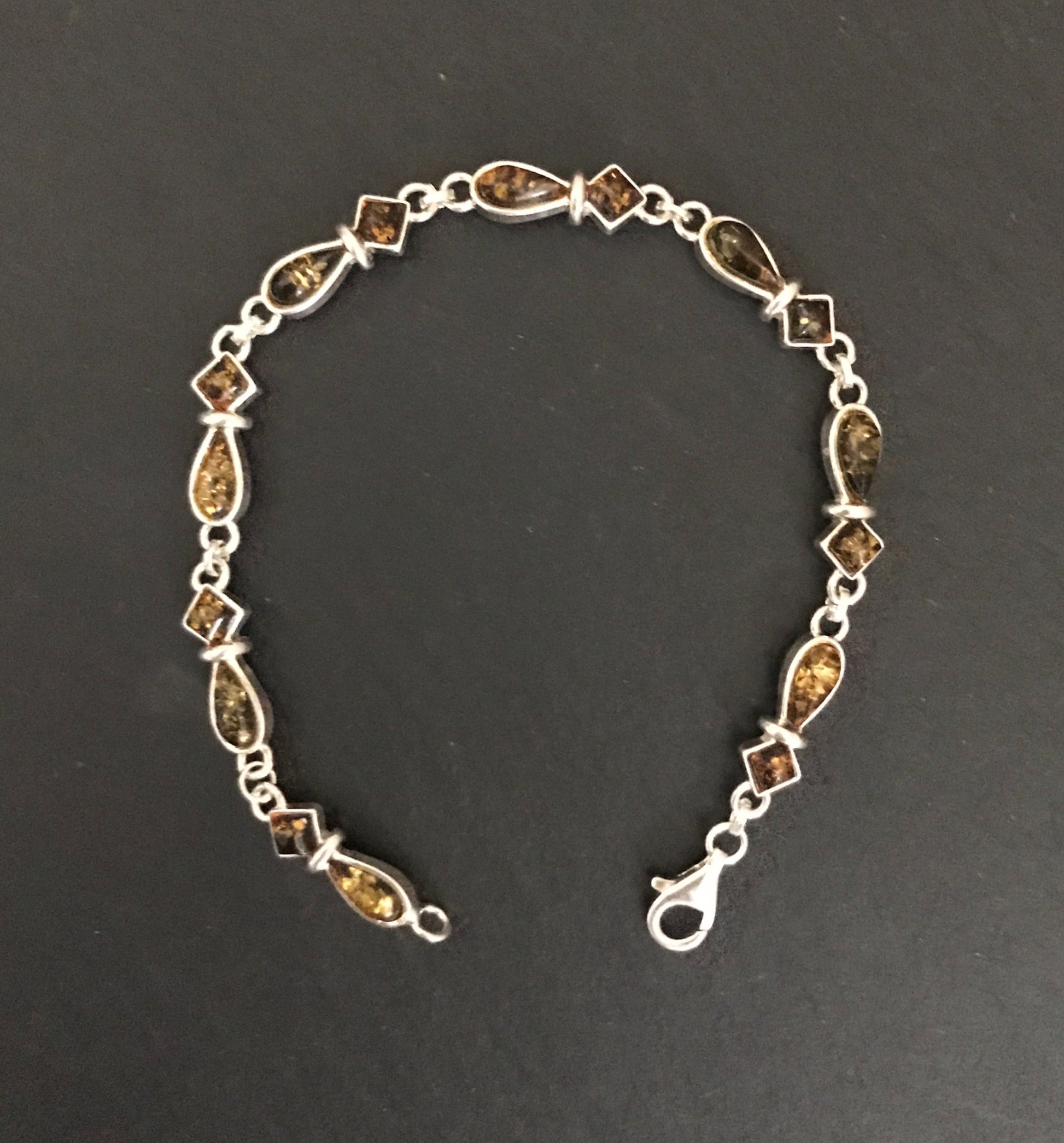 Amber and Silver Bracelet image 0