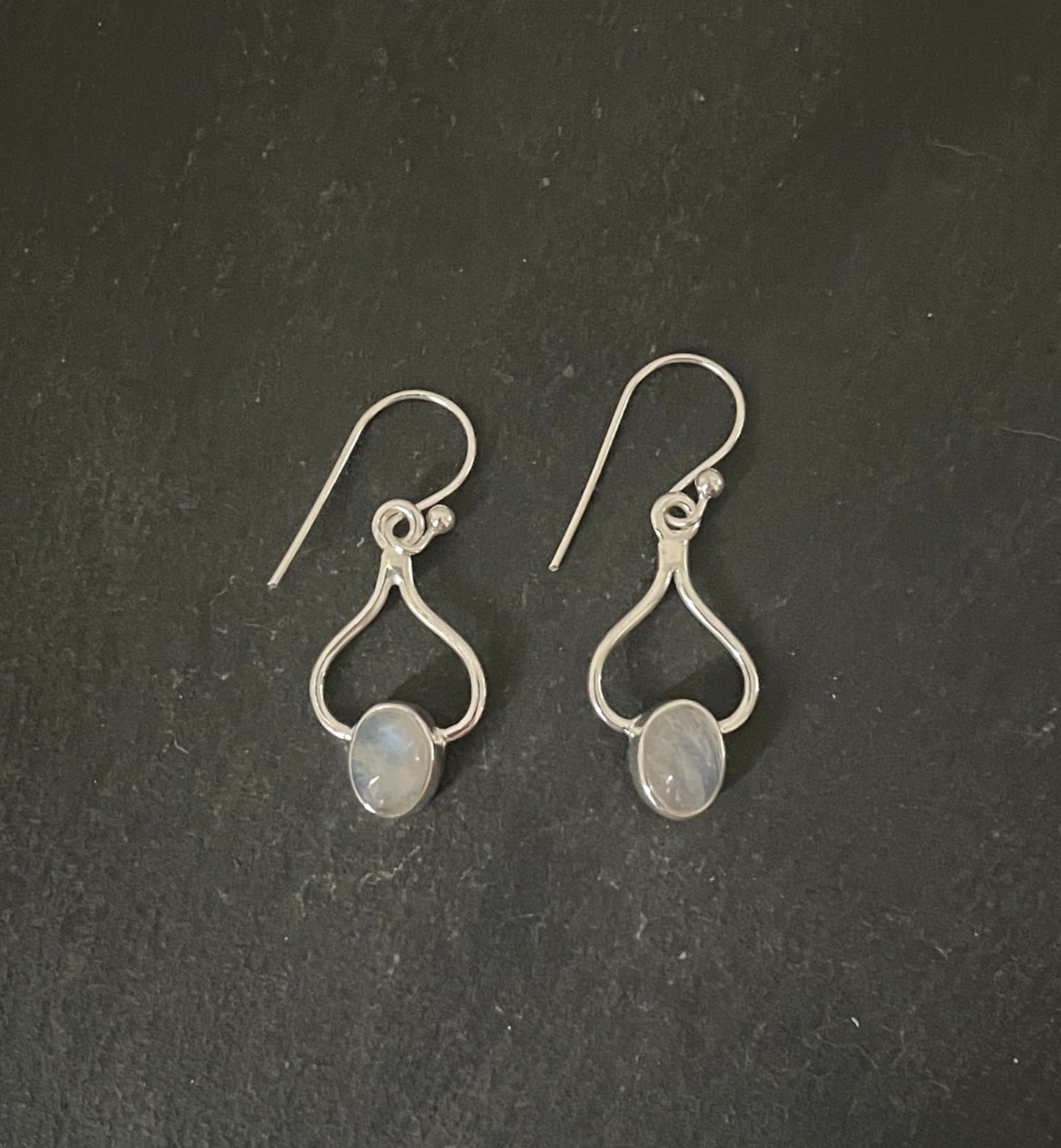 Moonstone and Silver Earrings image 0