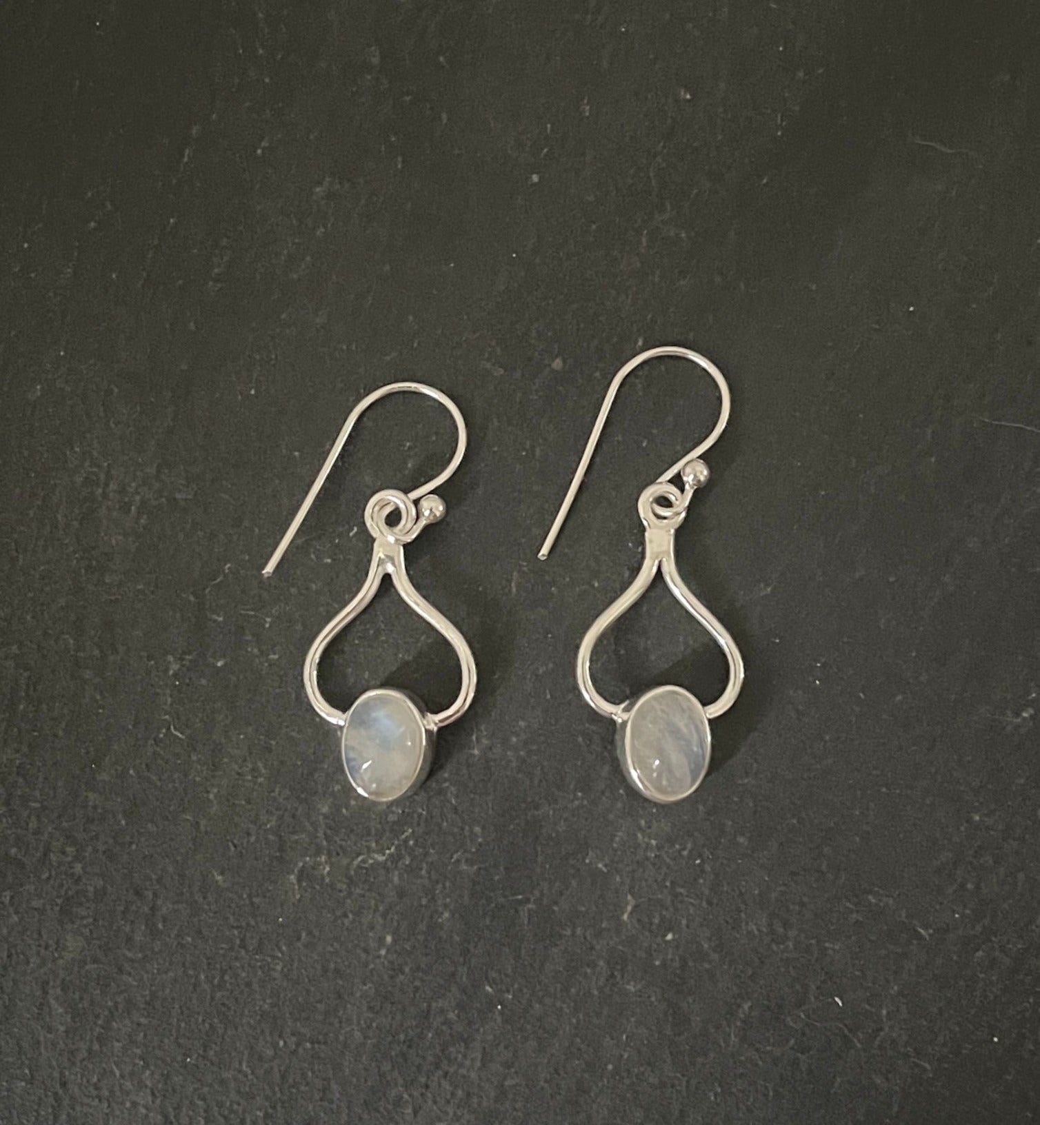 Moonstone and Silver Earrings image 0