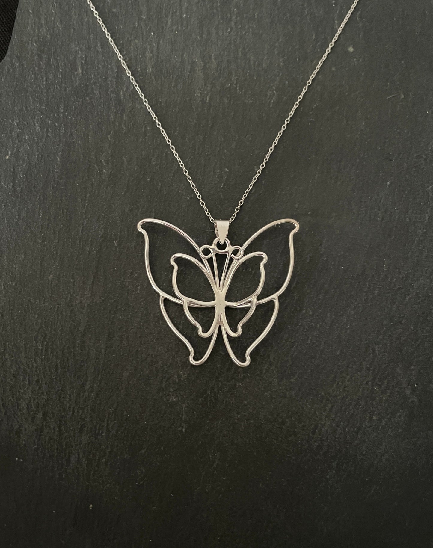Silver Butterfly Pendant image 0