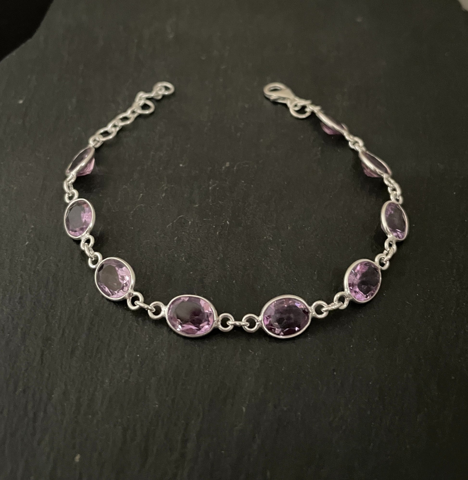 Oval Amethyst Bracelet image 0