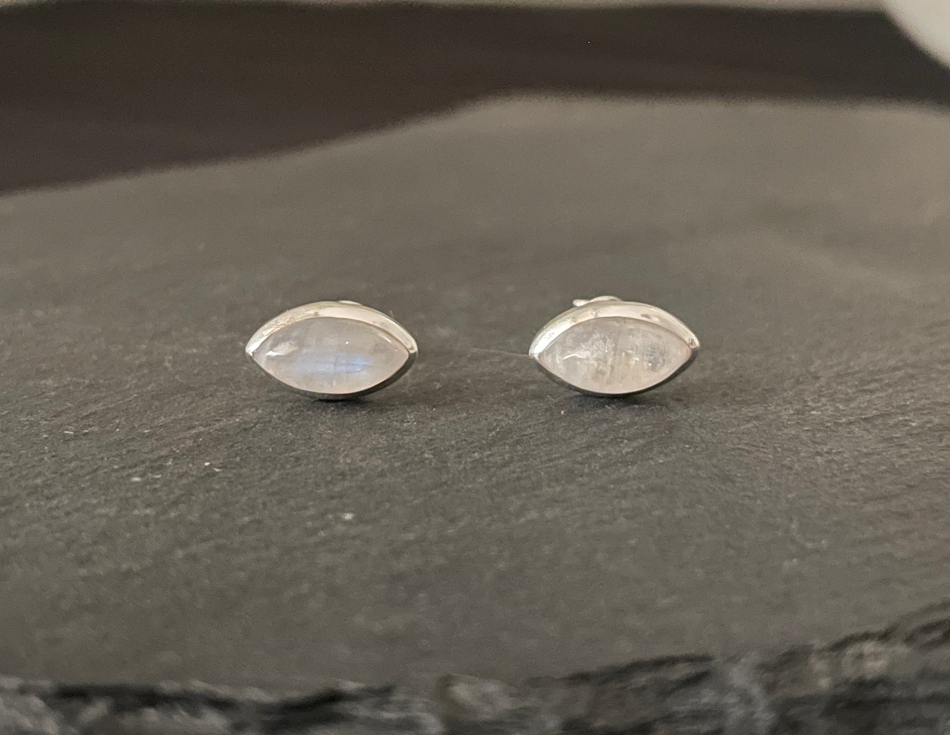 Moonstone Kite Stud Earrings image 0