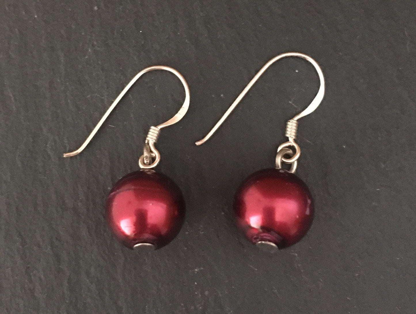 Red Bead Earrings image 0
