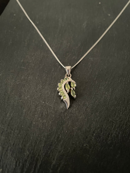 Peridot and Silver Pendant image 1