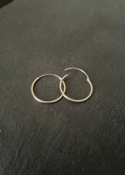 Silver Hoops image 1
