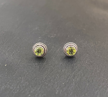 Peridot Stud Earrings image 0