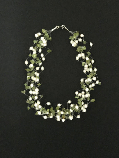 Pearl and Gemstone Necklace image 3