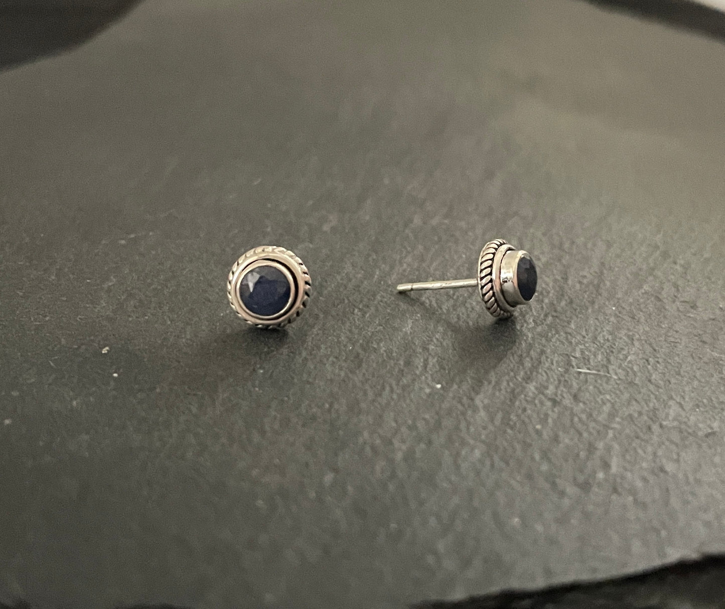 Sapphire Stud Earrings image 1