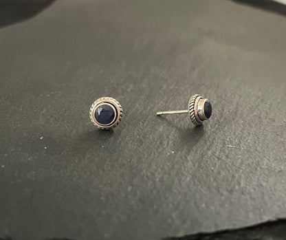 Sapphire Stud Earrings image 1