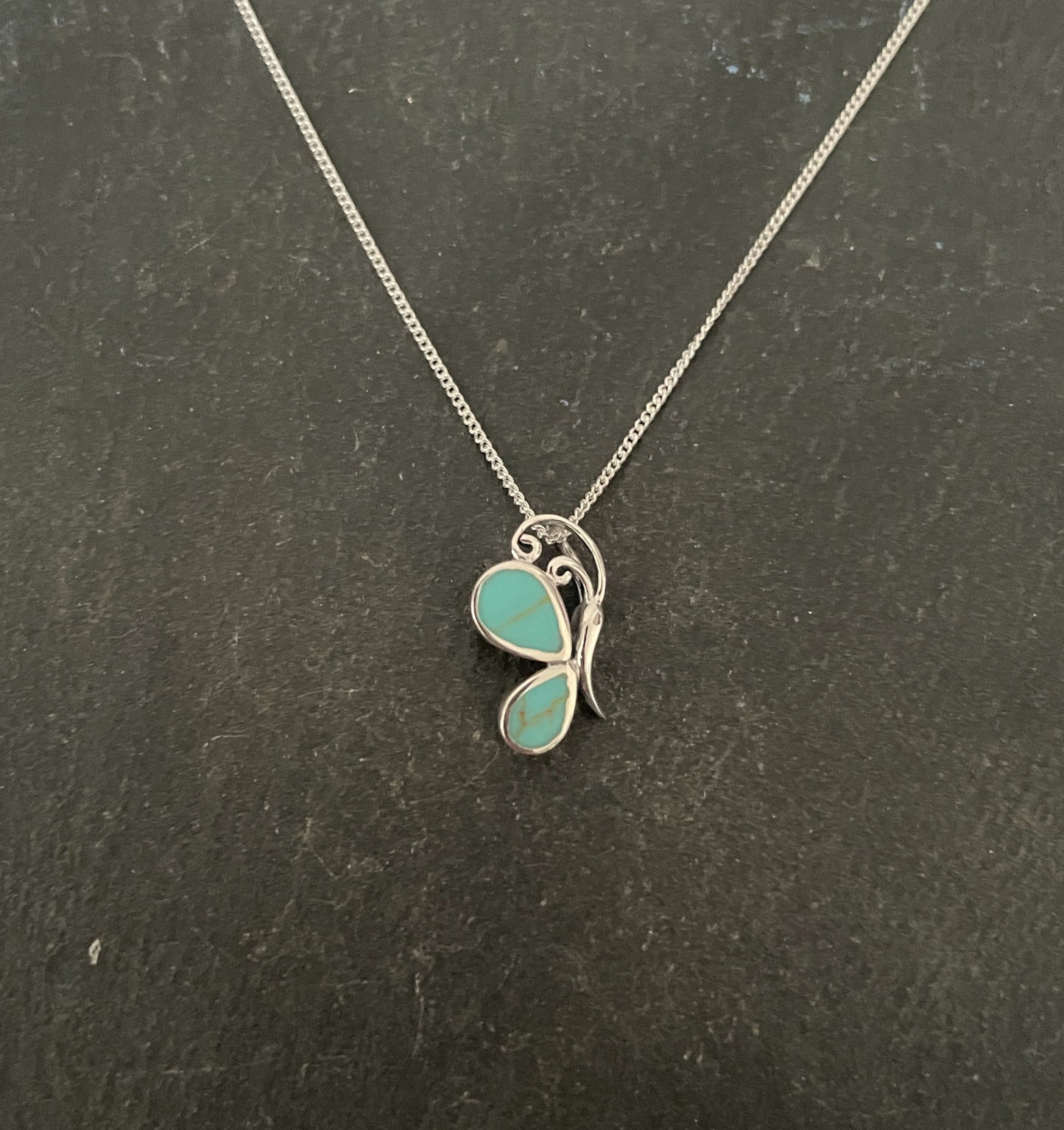 Turquoise Butterfly Pendant image 0