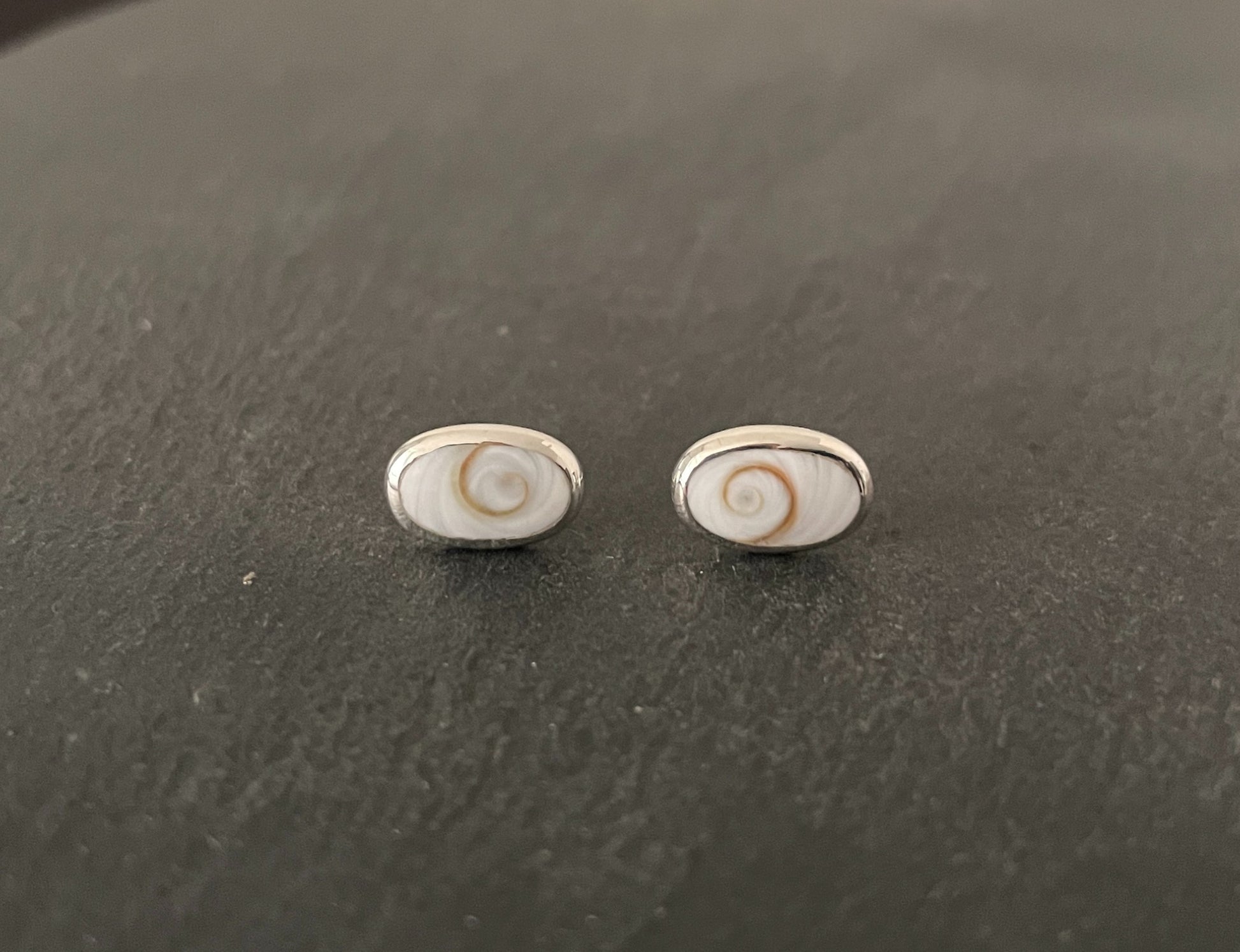 Shiva Shell Oval Stud Earrings image 0