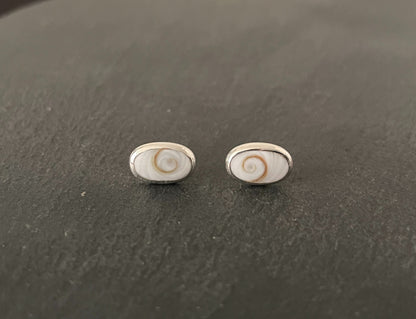 Shiva Shell Oval Stud Earrings image 0