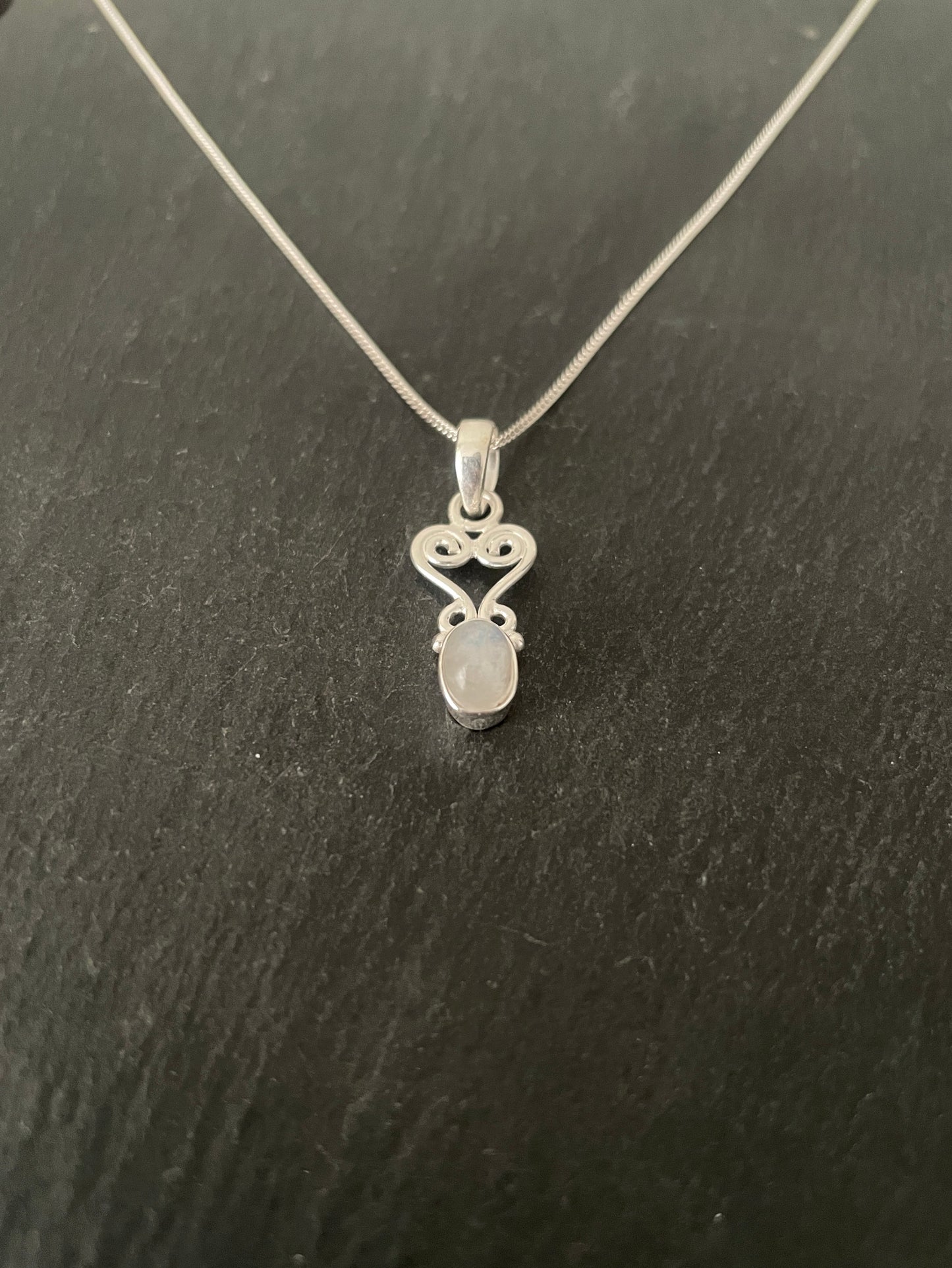 Moonstone and Silver Pendant image 1