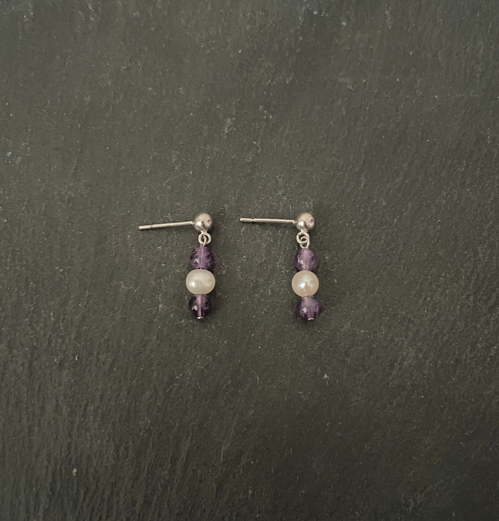 Pearl and Gemstone Earrings image 3