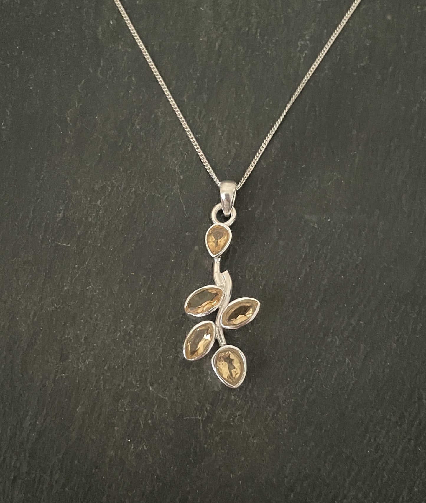 Citrine and Silver Pendant image 0