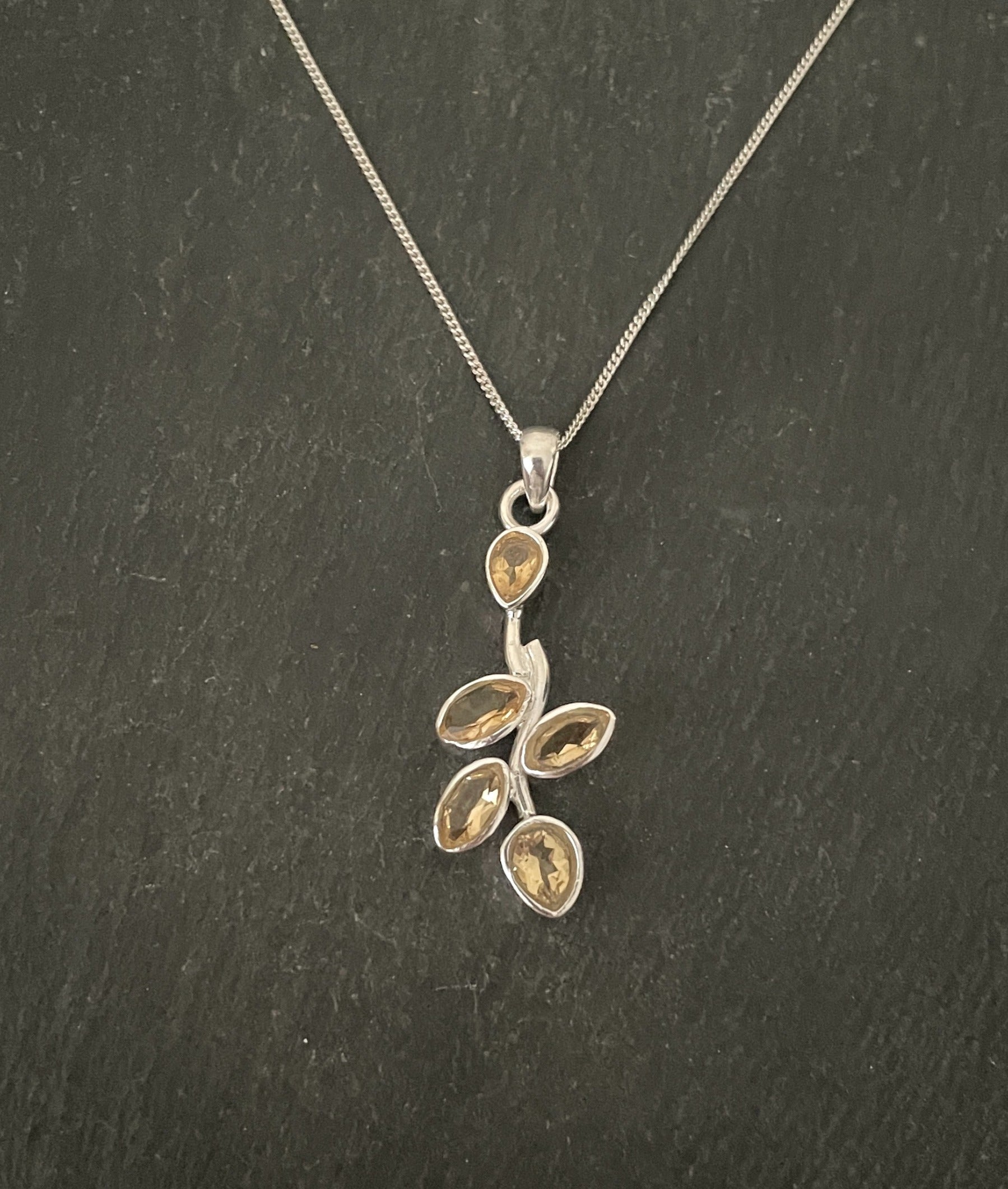 Citrine and Silver Pendant image 0