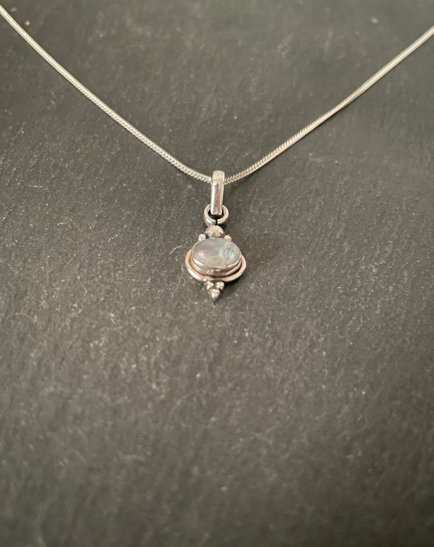 Moonstone and Silver Pendant image 1