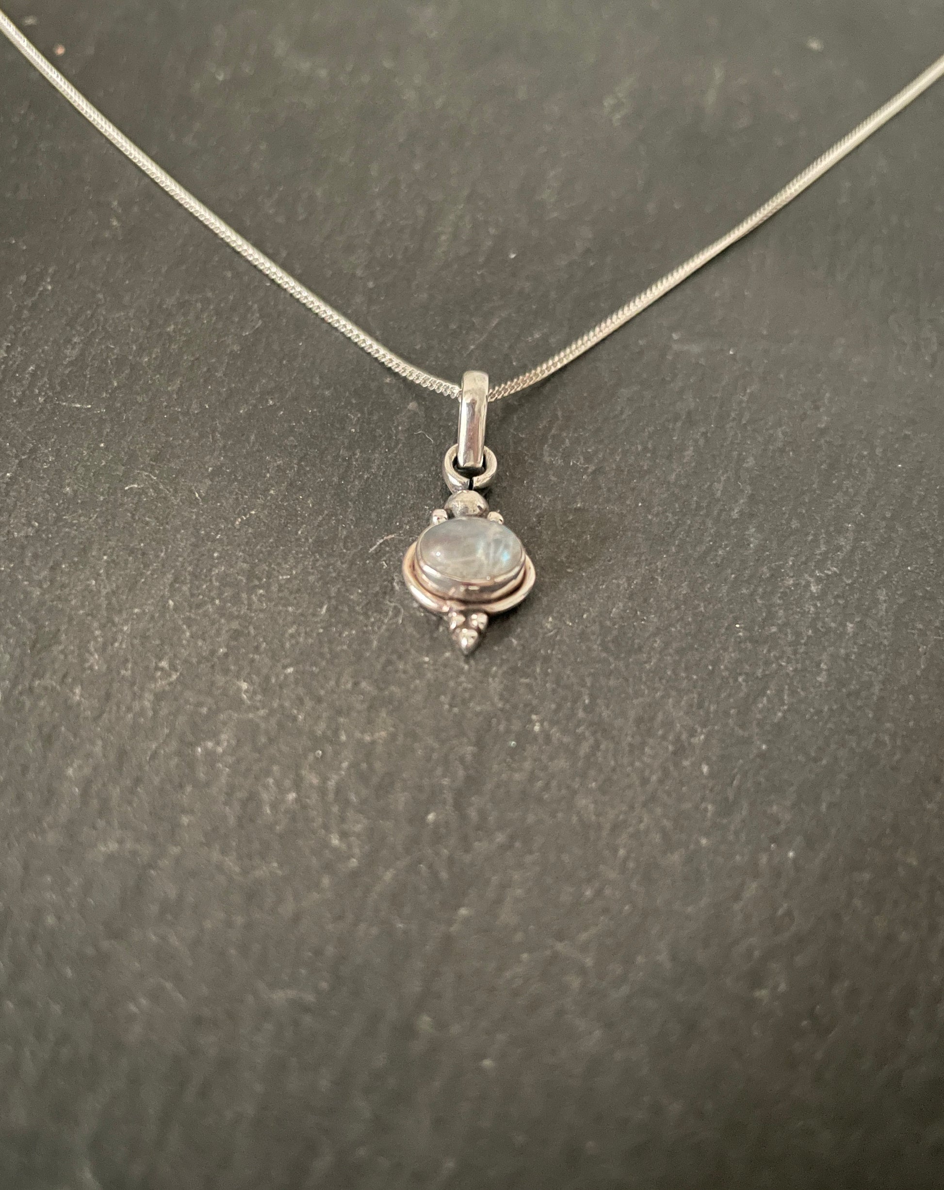 Moonstone and Silver Pendant image 1