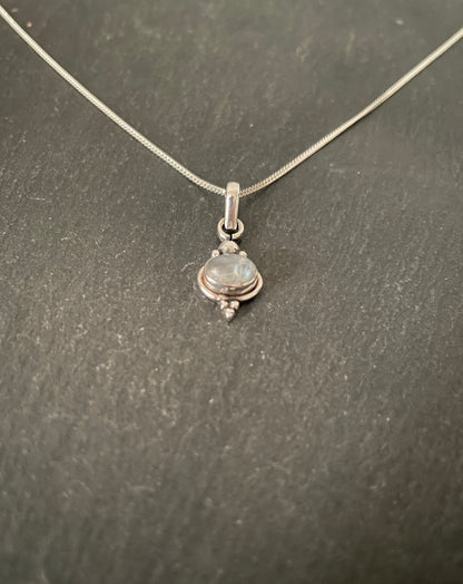 Moonstone and Silver Pendant image 1