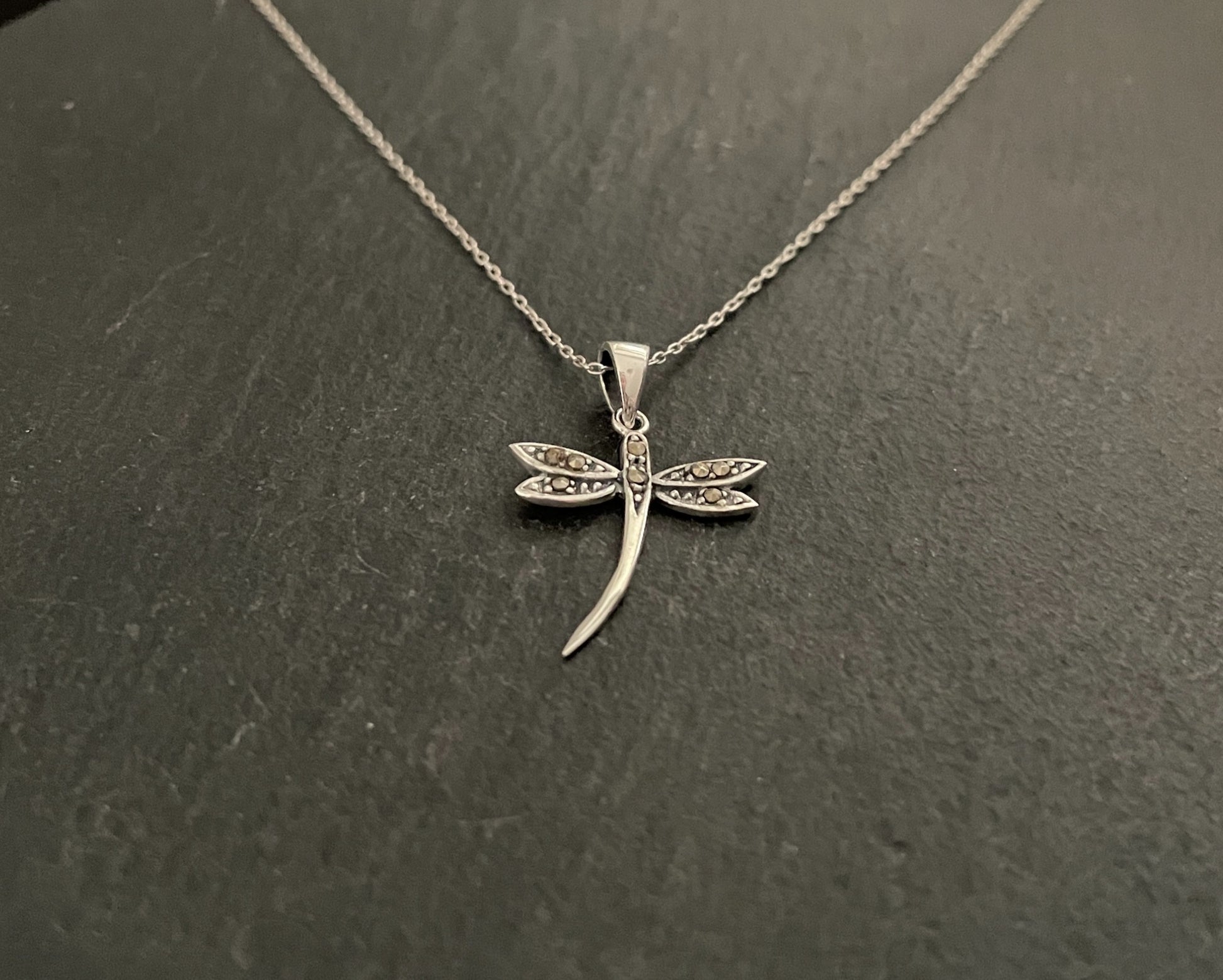Marcasite Dragonfly Pendant image 1