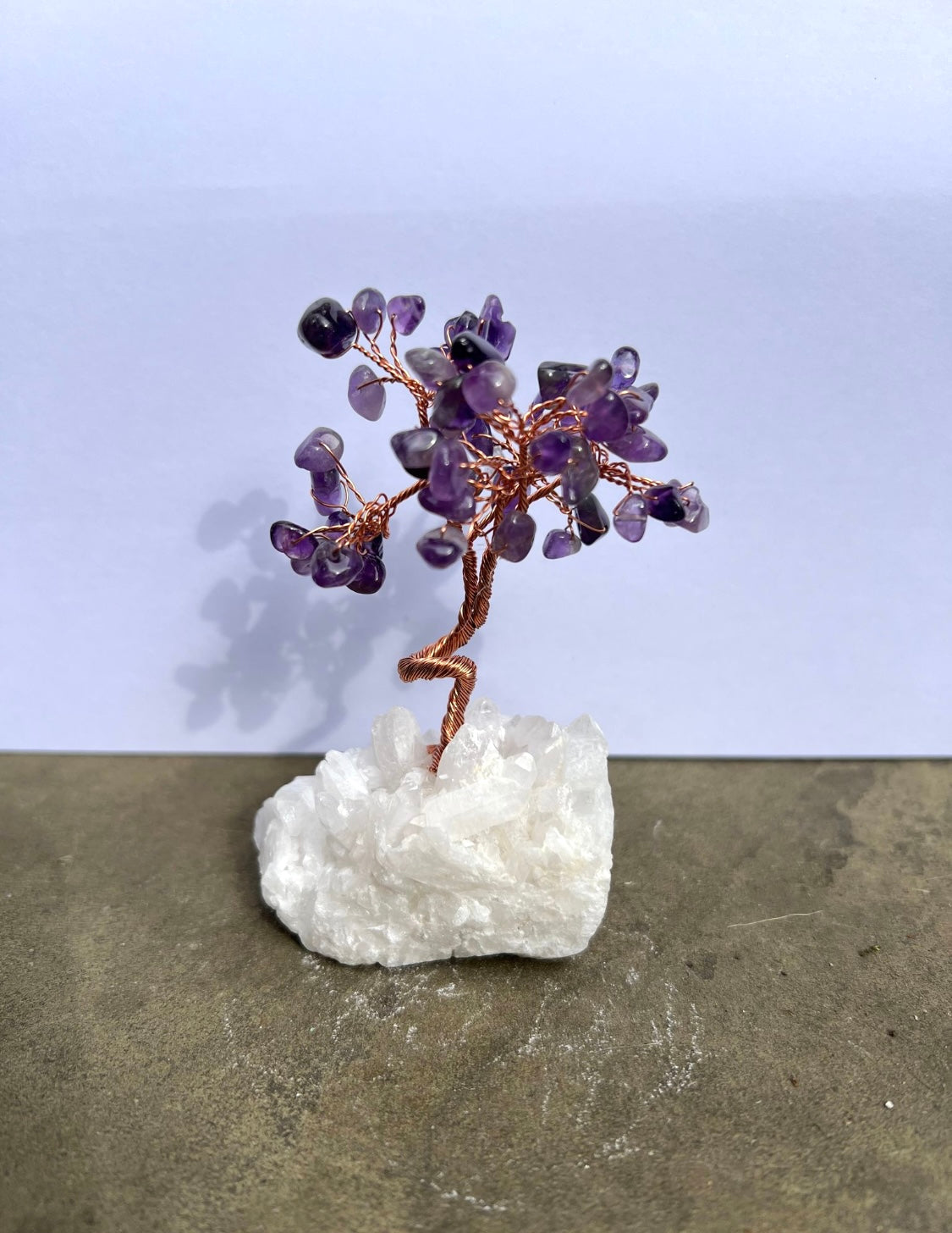 Gemstone Tree on Quartz Base image 4
