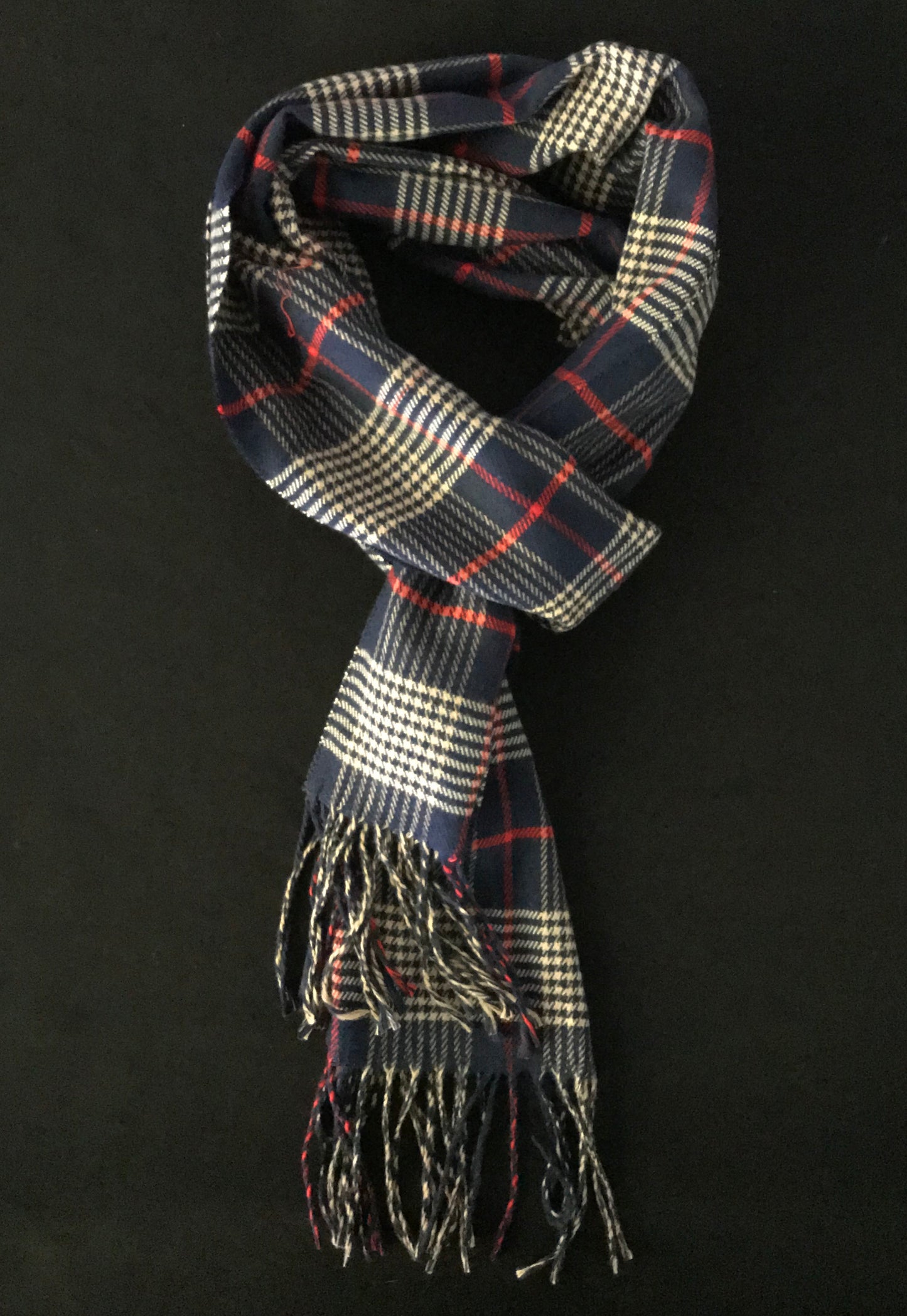 Dark Blue and Beige Scarf image 0