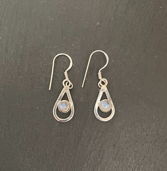Moonstone Teardrop Earrings image 0