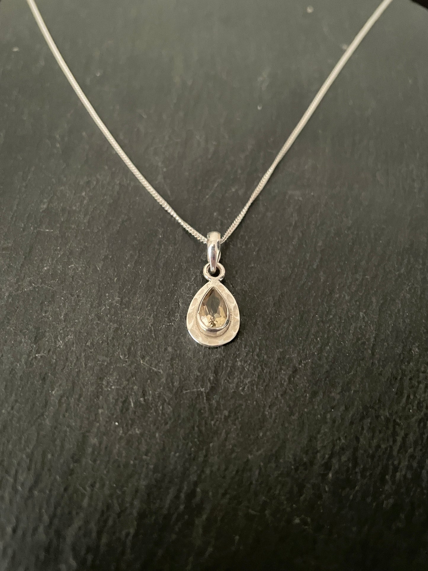 Citrine Teardrop Pendant image 1