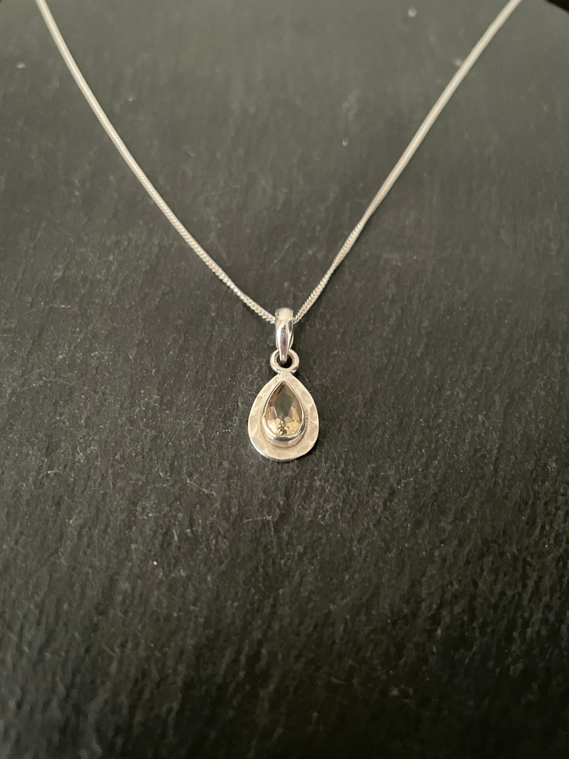 Citrine Teardrop Pendant image 1