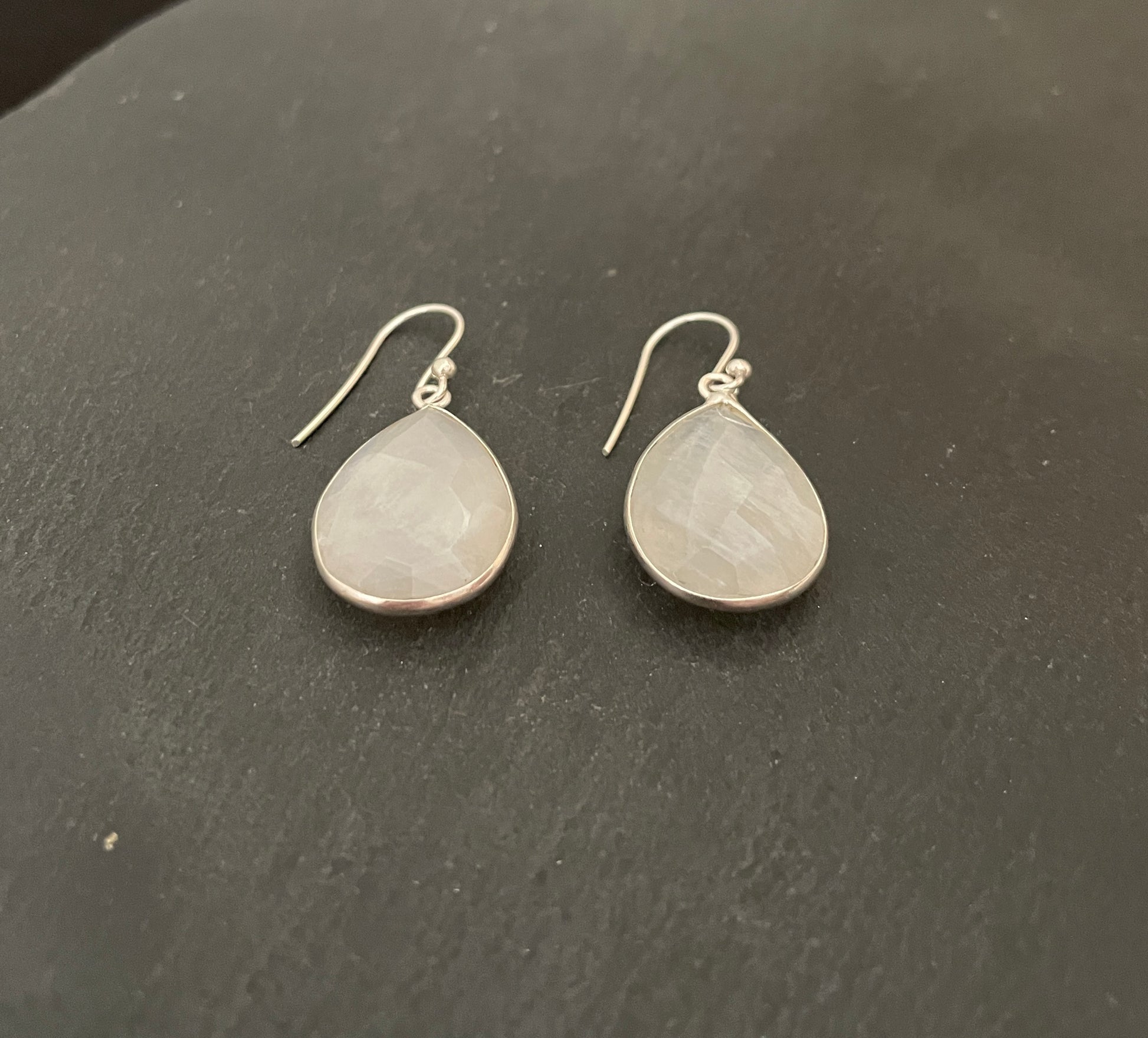Moonstone Teardrop Earrings image 1