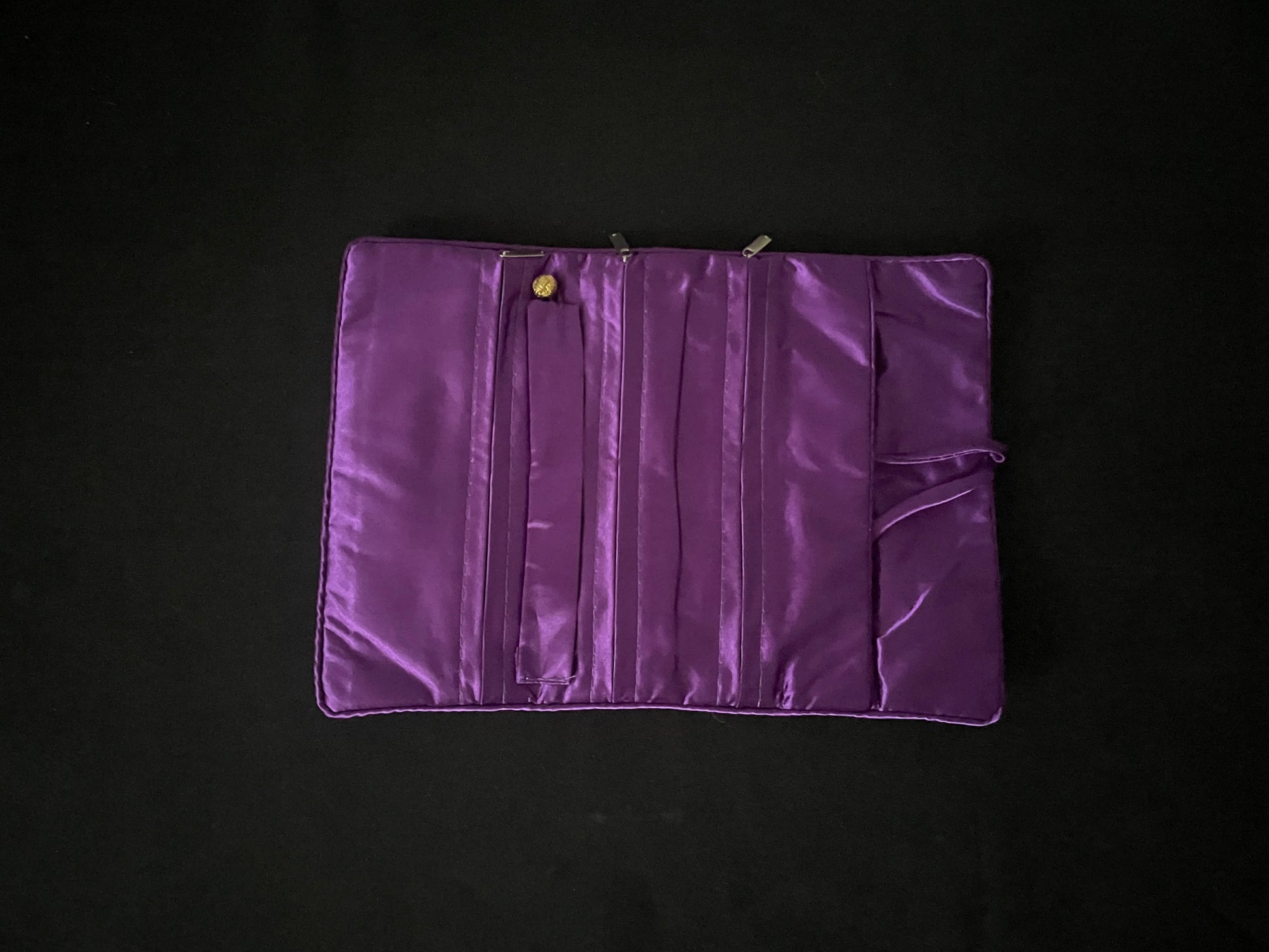 Dark Purple Flower Jewellery Wrap image 3