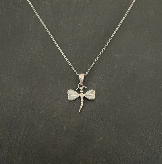 Mother of Pearl Dragonfly Pendant image 0