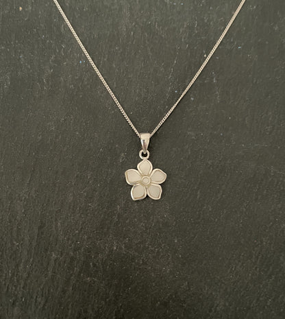 Mother of Pearl Flower Pendant image 0
