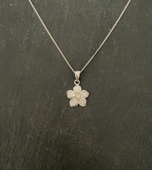 Mother of Pearl Flower Pendant image 0
