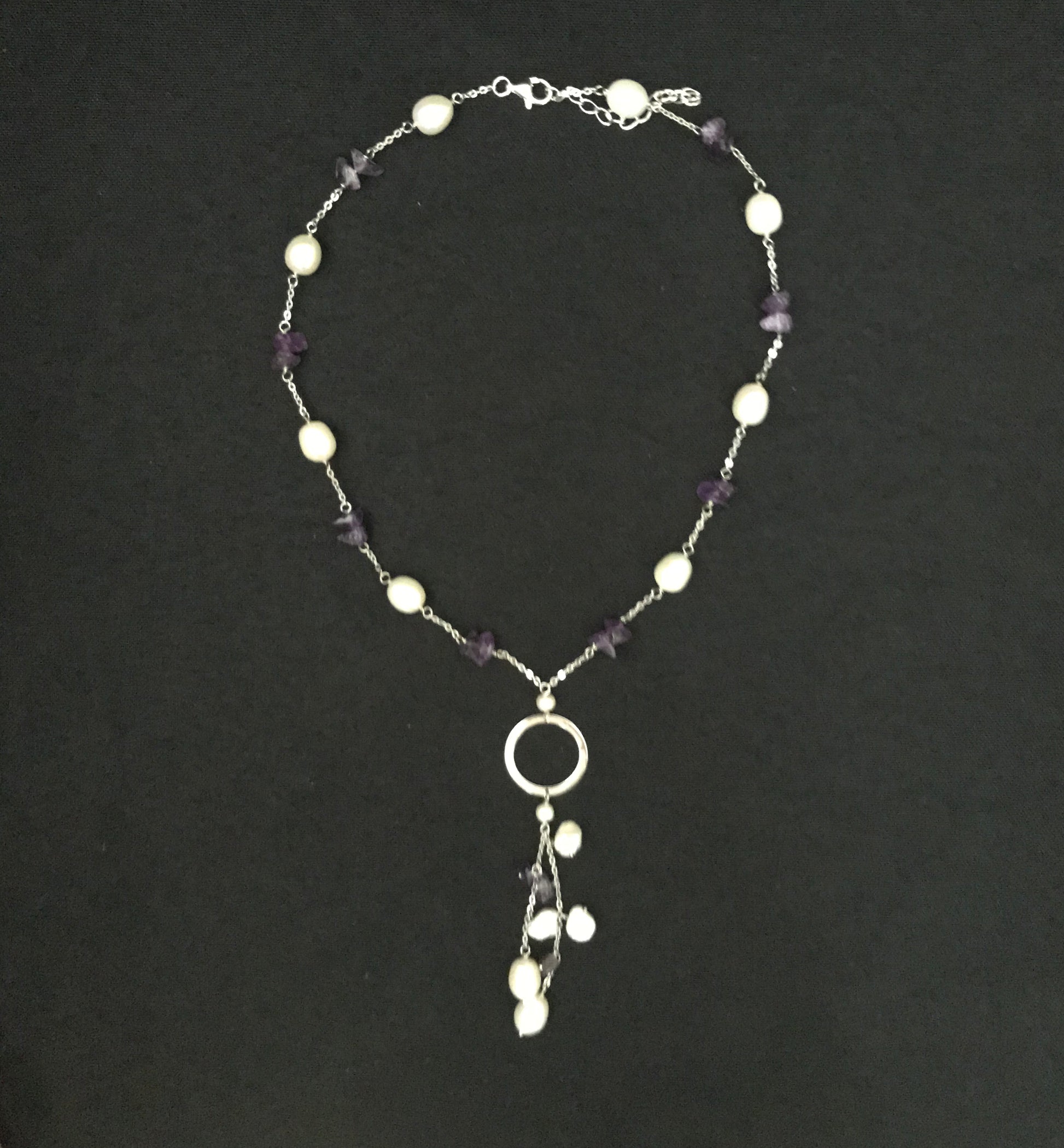 Pearl and Gemstone Necklace image 4
