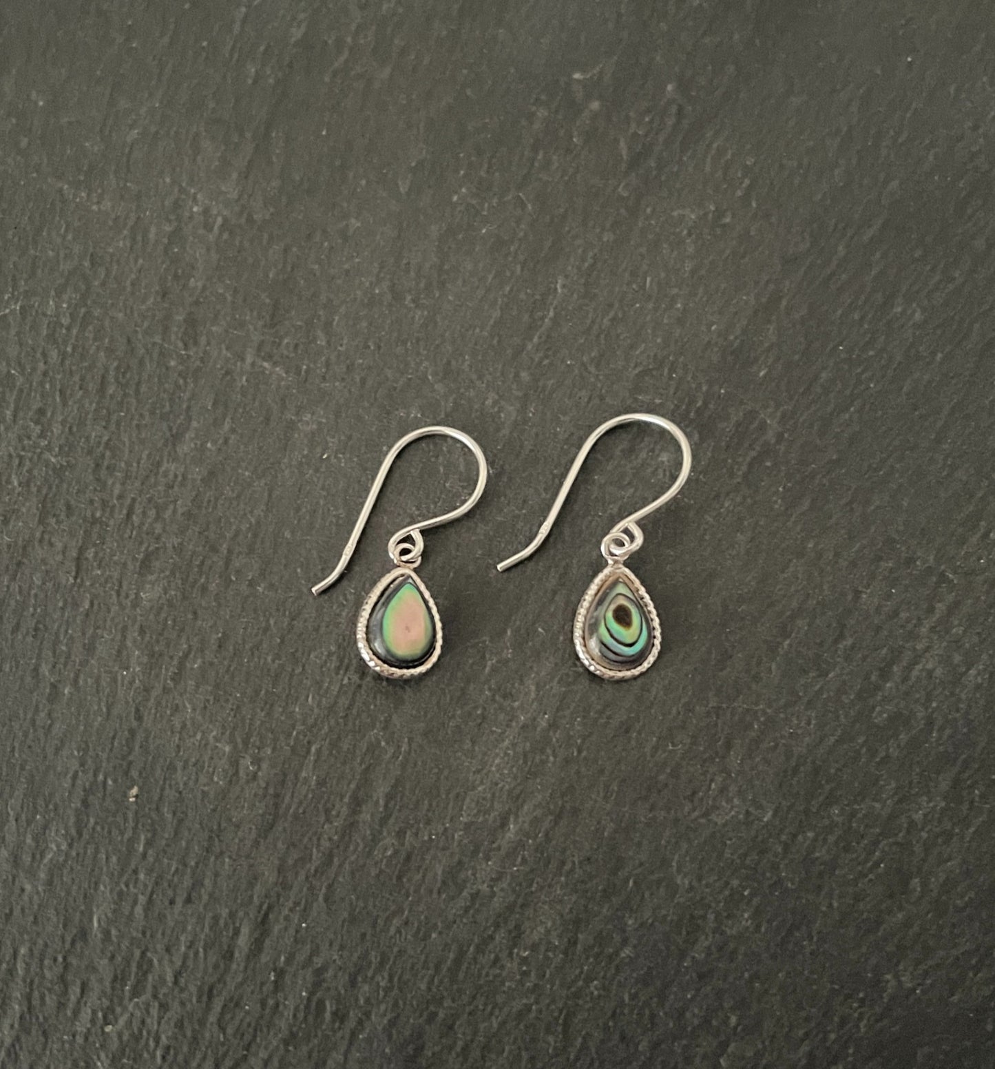 Paua Shell Teardrop Earrings image 0